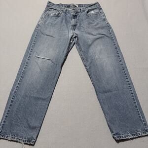 Signature by Levi Strauss Jeans Men's Denim Distressed Relaxed Straight - 34x30
